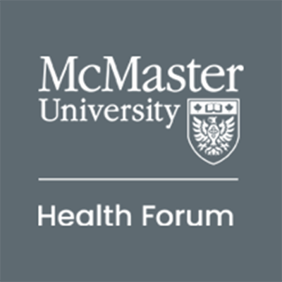 McMaster Health Forum logo - grey